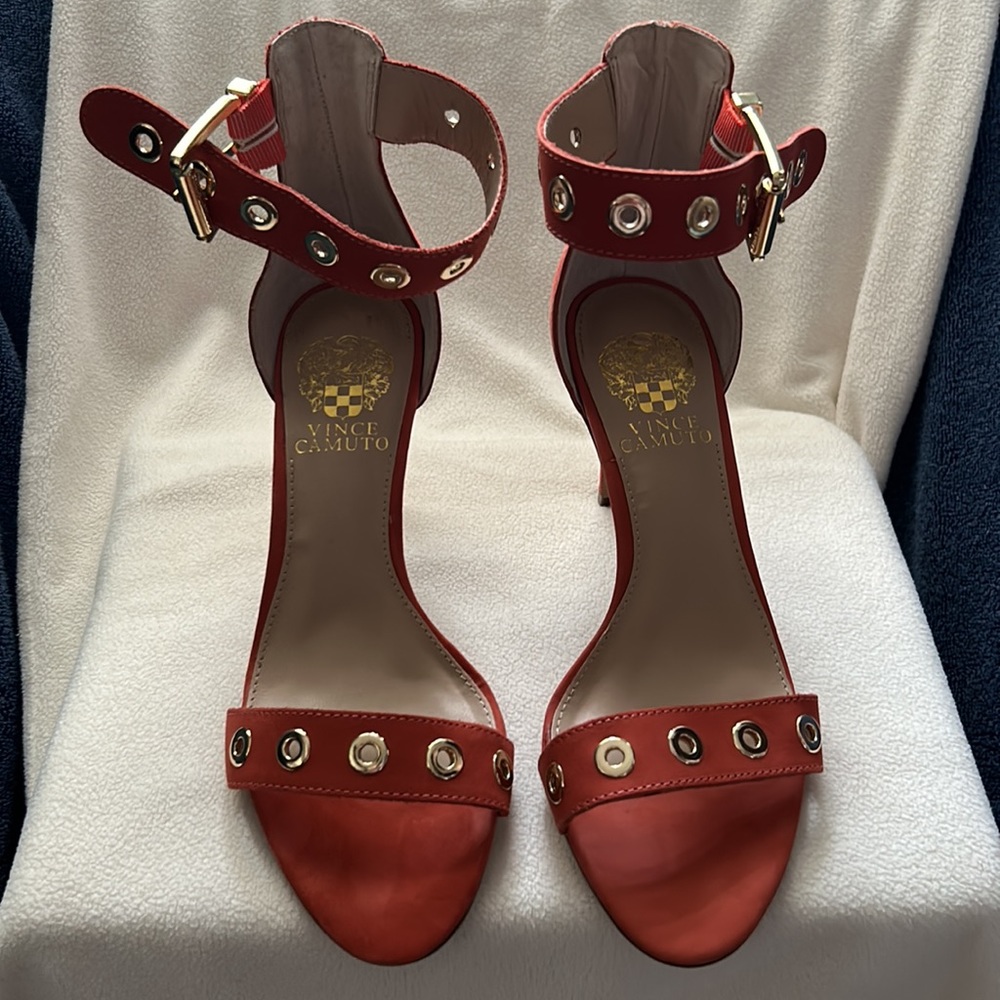 Vince Camuto VP-Calisa Studded Ankle Strap Heels